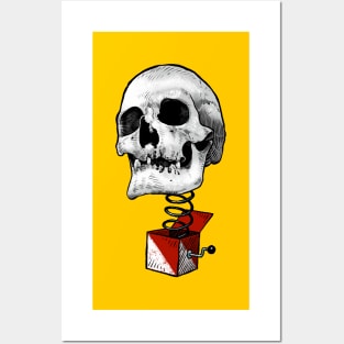 Skull of jack in the box Posters and Art